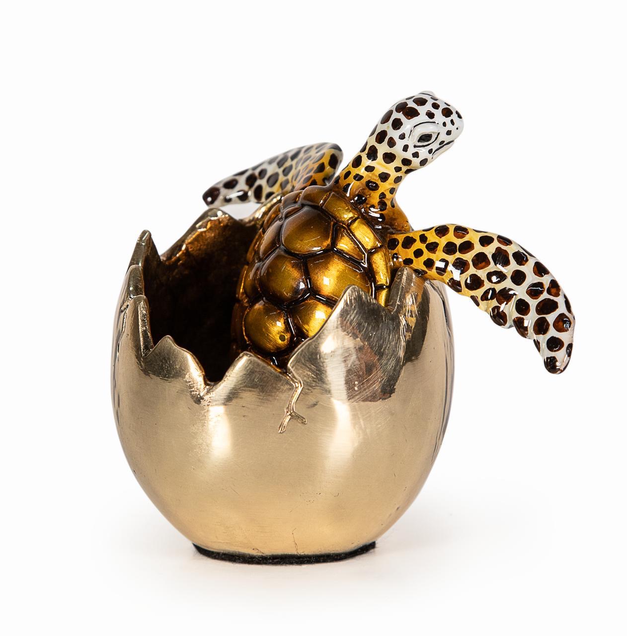 Bronze Sea Turtle Sculpture by Carlos & Albert