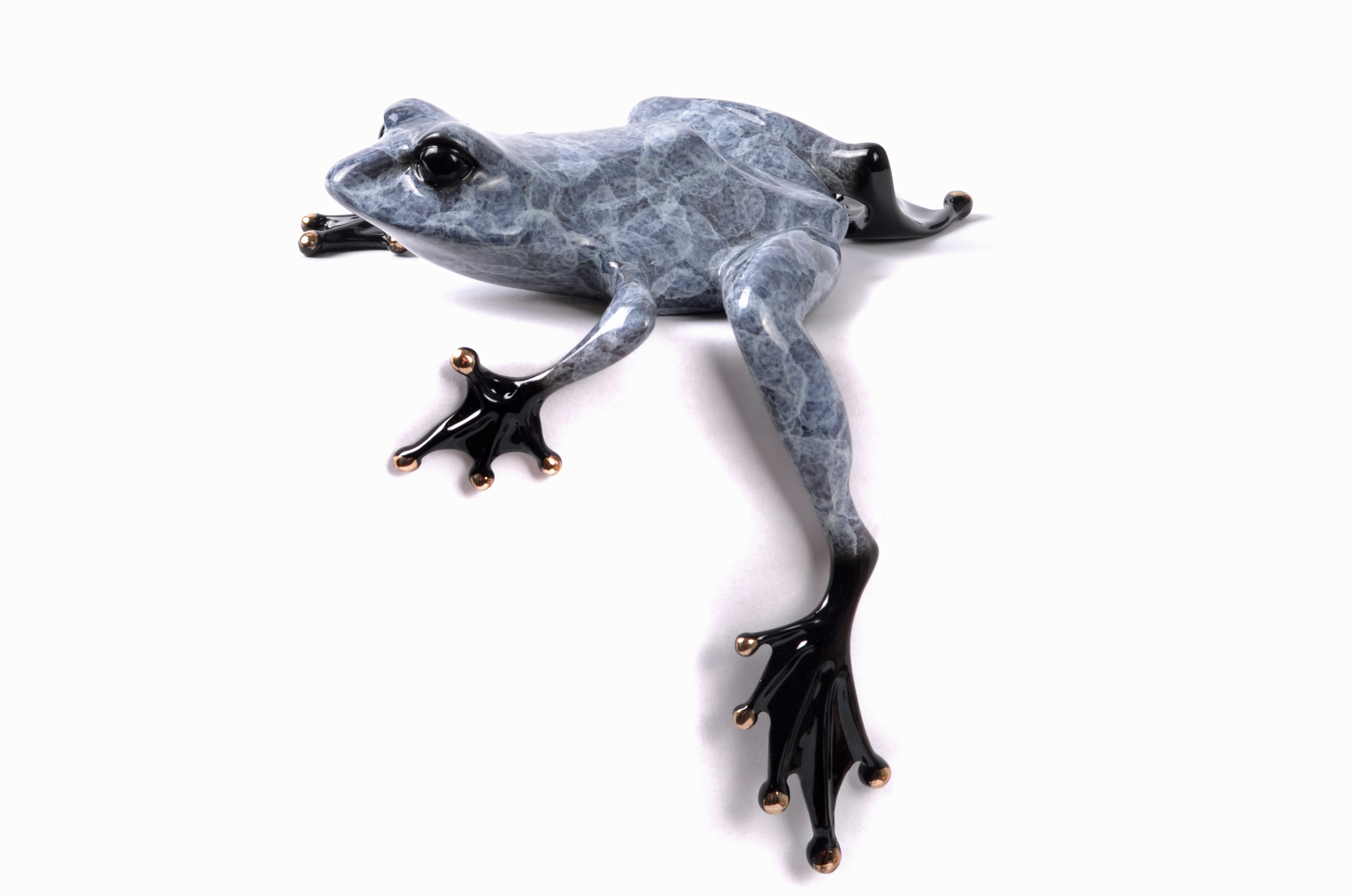 Signed, limited edition bronze frog sculpture by Tim Cotterill