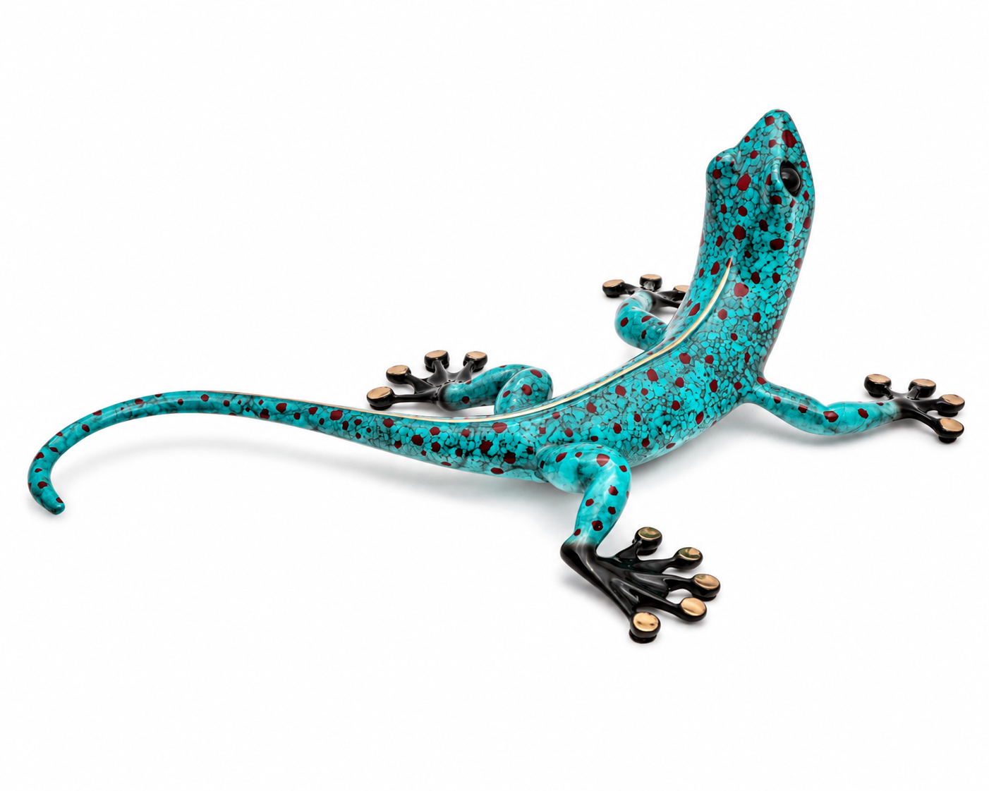 Signed, Limited Edition Bronze Gecko Sculpture by Tim Cotterill