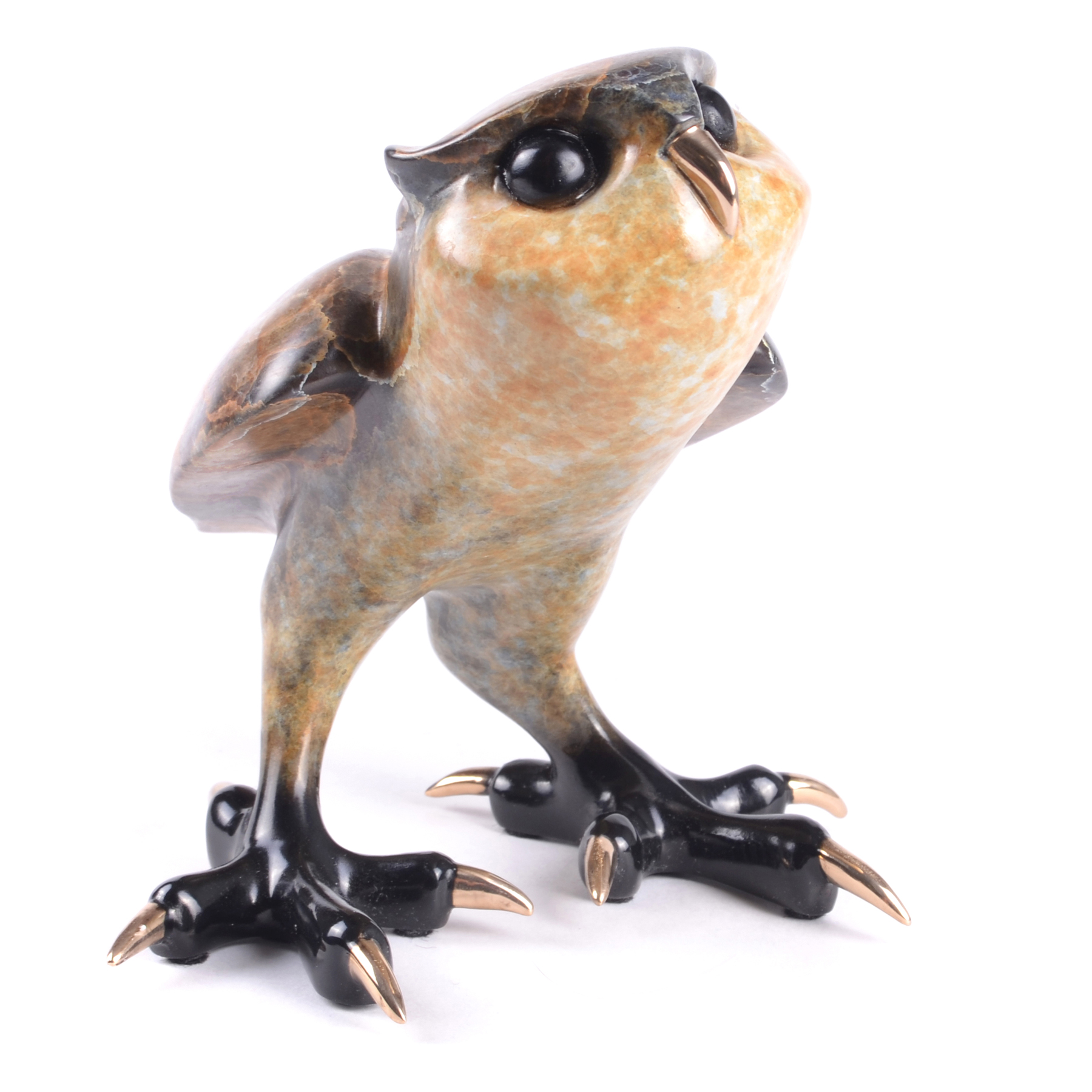 Signed, Limited Edition Bronze Owl Sculpture