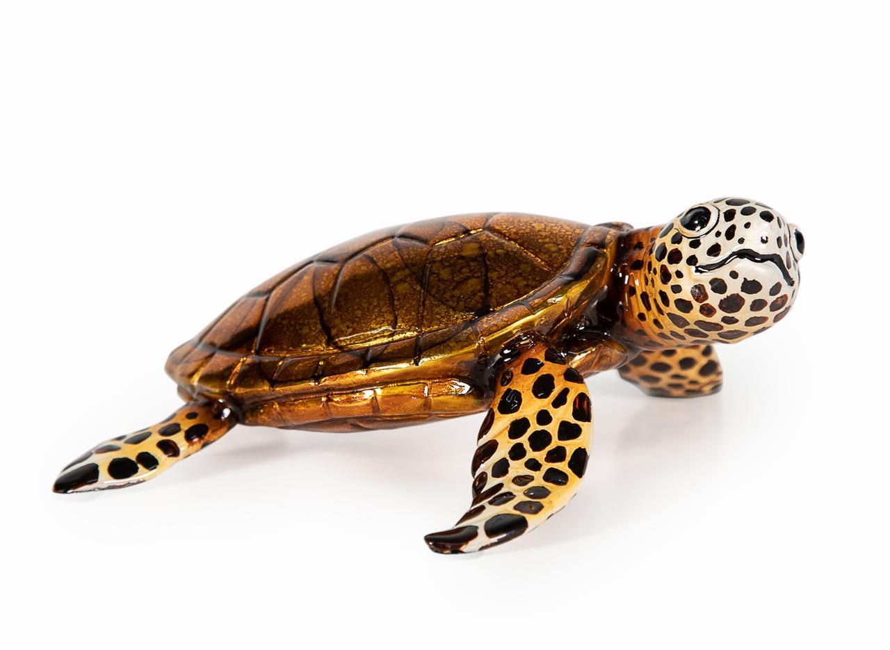 Bronze Sea Turtle Sculpture by Carlos & Albert