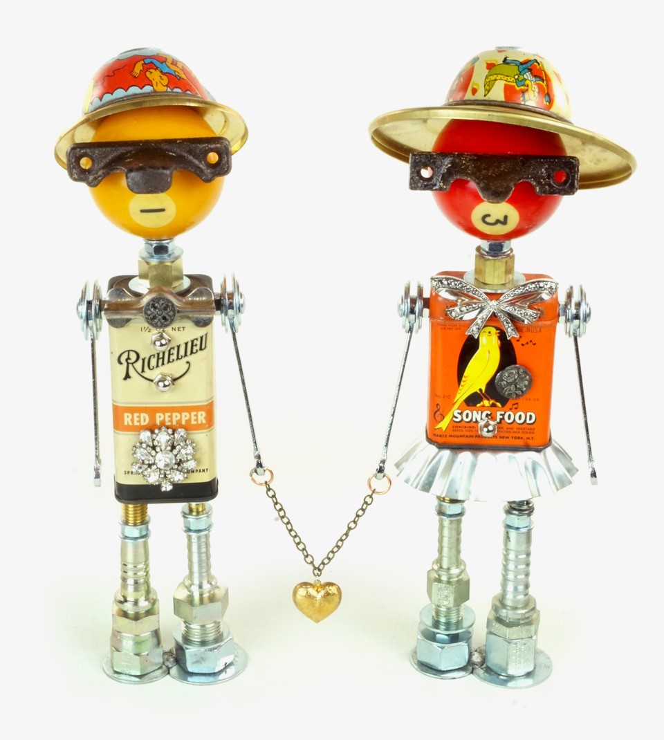 One-of-a-Kind Mixed Media Sculpture by Amy Flynn